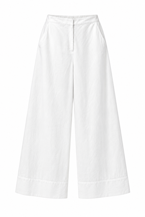 Ensemble en lin blanc